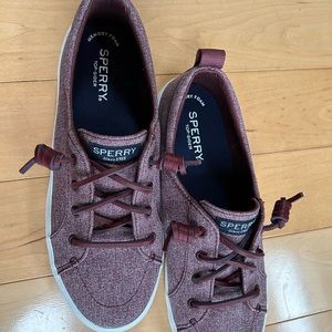 New Sperry wine colored top siders.